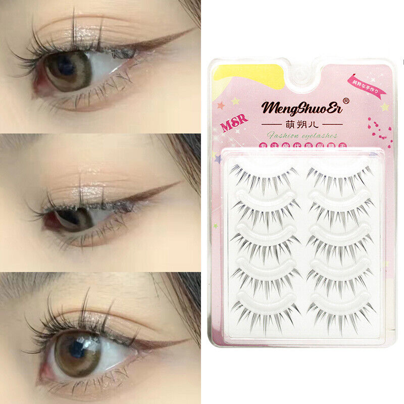 Private Label False Mink Eyelashes Wispy Anime Lashes Natural