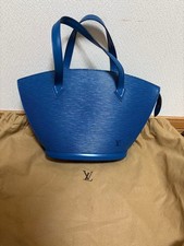Louis Vuitton Blue Epi Leather Tote Bag