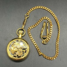 Unbranded China 7120 Skeleton Hollow Pocket Watch Mechanical Manual