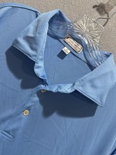 Peter Millar Summer Comfort Golf Polo Mens XL Blue Stretch Performance Preppy