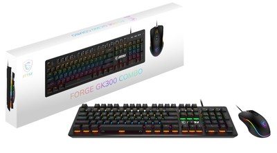 Forge GK300 Combo Blue - Gaming RGB Mechanical Keyboard & Forge GM300 Set, An...