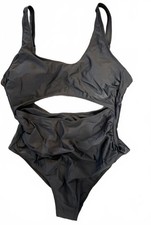 Black one piece cut out swimsuit---New size XL