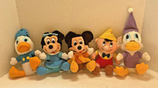 LOT OF 5 1983 MICKEY'S CHRISTMAS CAROL SCROOGE MICKEY PLUSH 8" WALT DISNEY