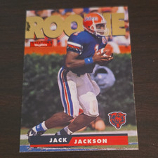 SkyBox 1995 Impact Jack Jackson #191 Chicago Bears Football Rookie Card. rookie card picture