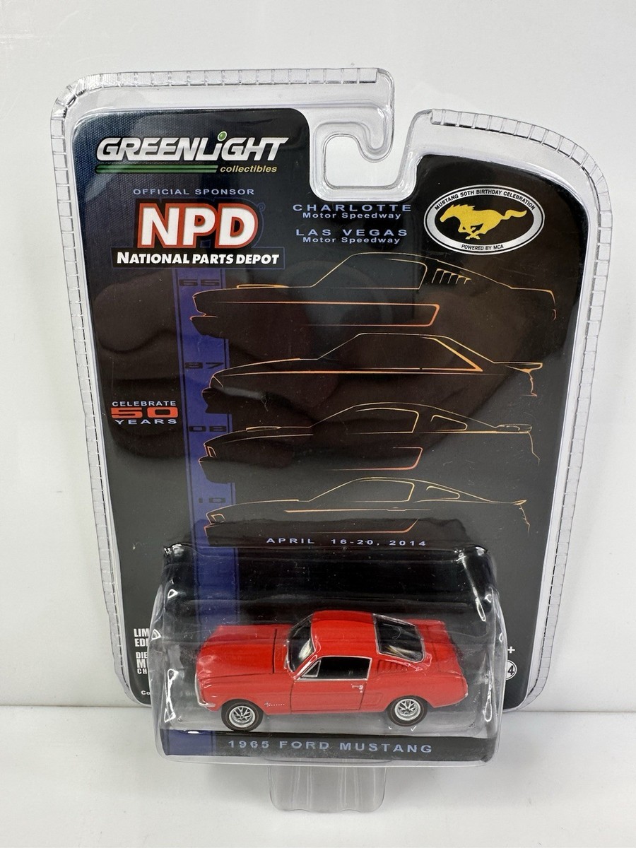 Greenlight 13567 コレクタブルミニチュアカー ブラック/レッド Rare Greenlight National Parts Depot 1965 Ford Mustang Red | eBay