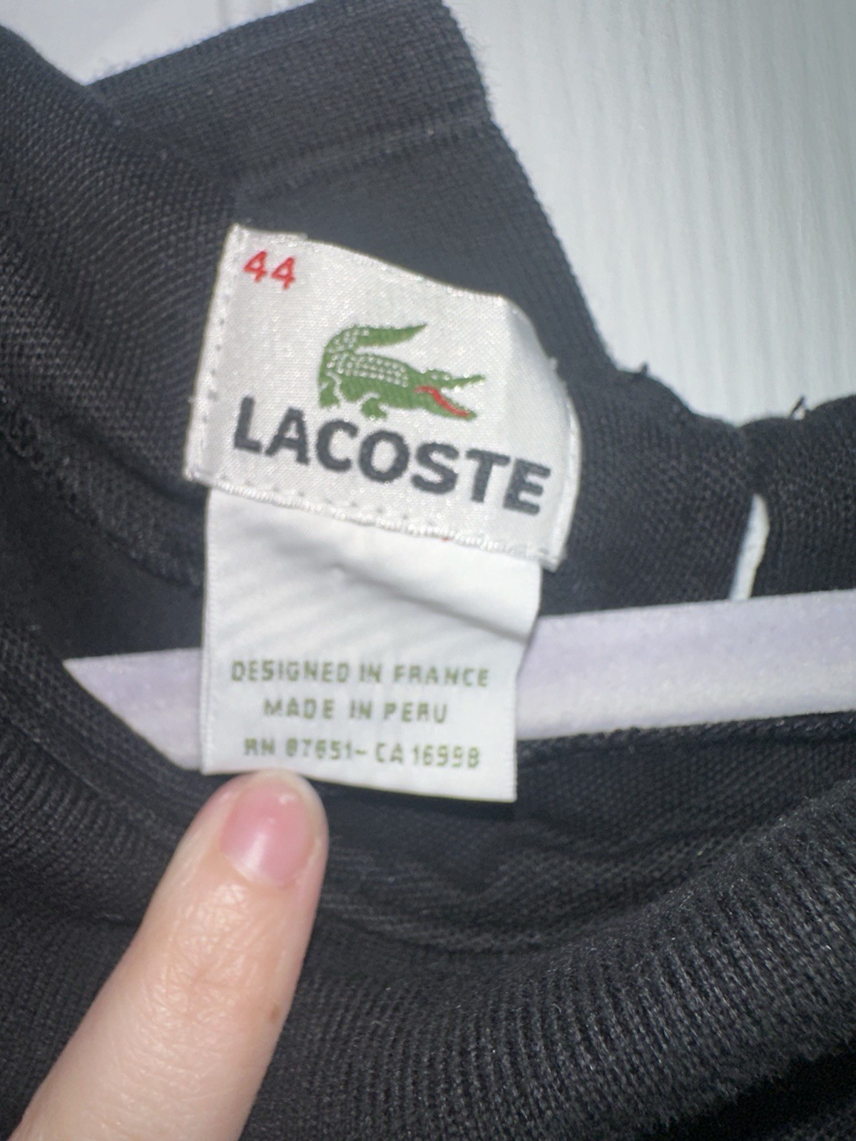 Lacoste Black Sleeveless Collared Stretch Woven Cotton Dress Logo Size 44 Large thumbnail 4