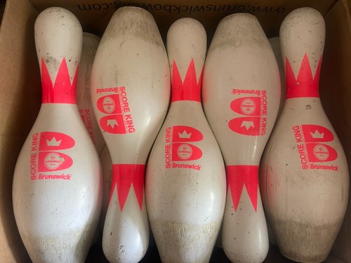 Set Of 10 Brunswick Score King Glow Bowling Pins
