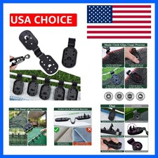 100Pcs Shade Cloth Clips, Sun Shade Clips - Black Plastic Heavy Duty Garden N...