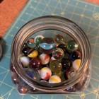 Vintage Set Of 159 Marbles Glass Jar. Marbles Are Colorful And Two Large — photo 5