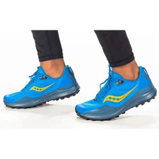 Saucony Men's 8.5 Ocean Black Peregrine 12 Trail Running Shoes Athletic LH2-11