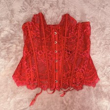 Honey Birdette Red Morgan Corset XL