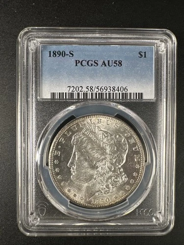 New Listing1890 S Morgan Silver Dollar PCGS AU-58