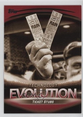 2019 Topps Evolution Of: Technology Red 3/10 Ticket Stubs Digital Mobile 13iq