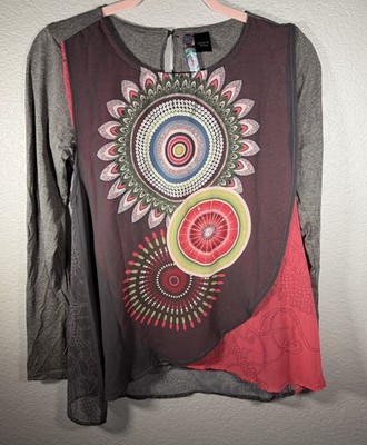 DESIGUAL Girls Graphic Long Sleeve  Top 13/14 Years