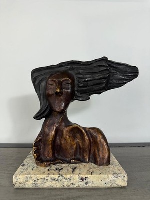 SALVADOR DALI  ''DAMA II'' SIGNED AND NUMBERED SCULPTURE BRONZE