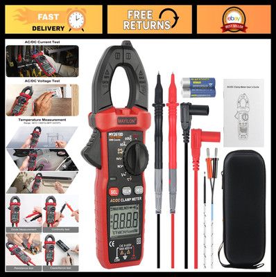 Digital Clamp Meter Multimeter TRMS 6000 Counts AC/DC Voltage Current Tester, NC