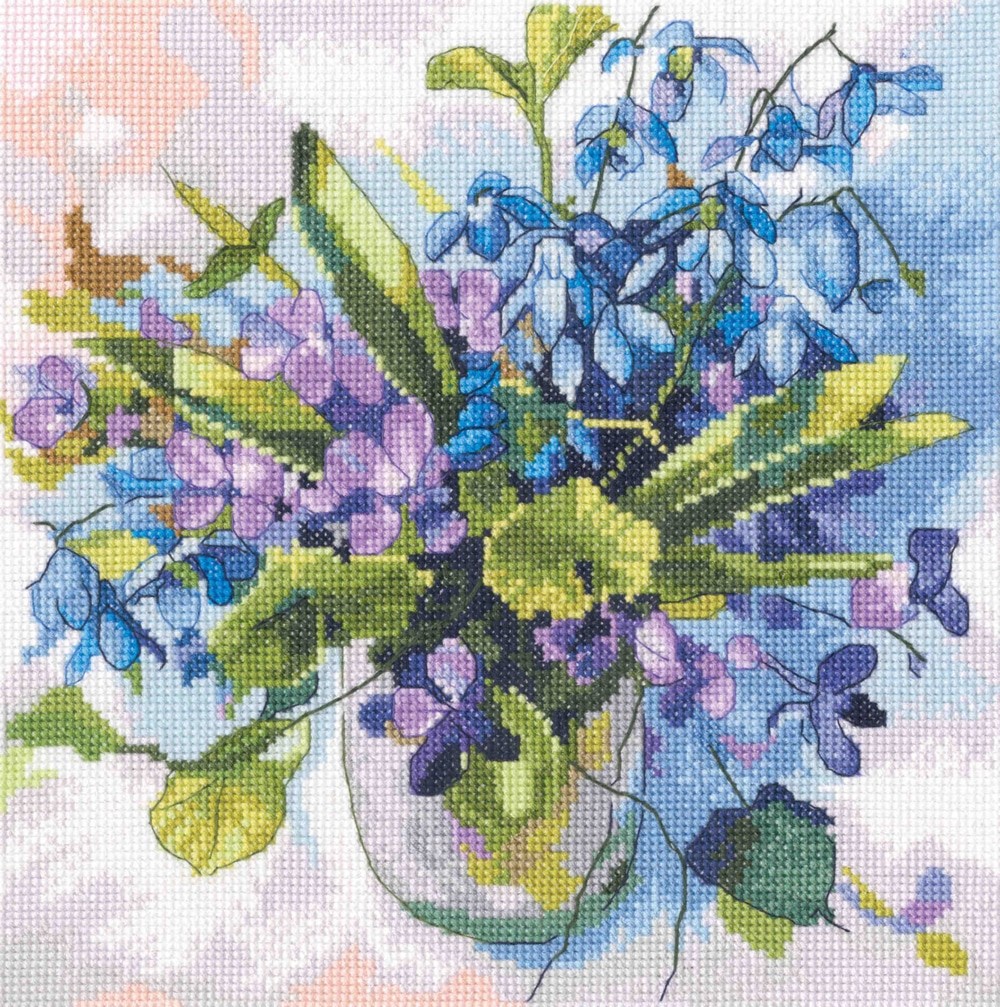 RTO counted cross stitch kit ""Spring Bouquet"", 21,5x22cm