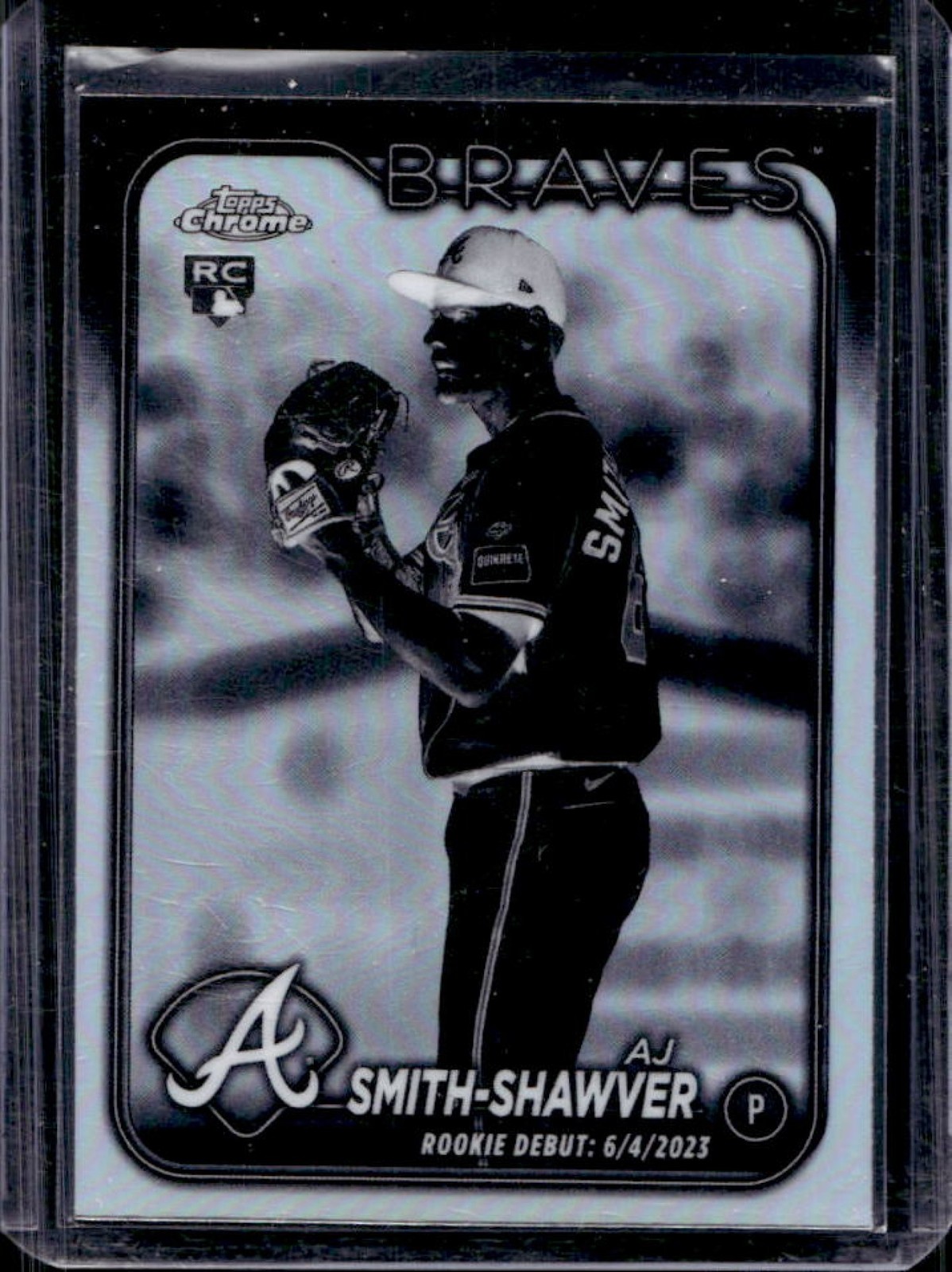 2024 Topps Chrome Update AJ Smith-Shawver RC Negative Refractor #USC87 Braves