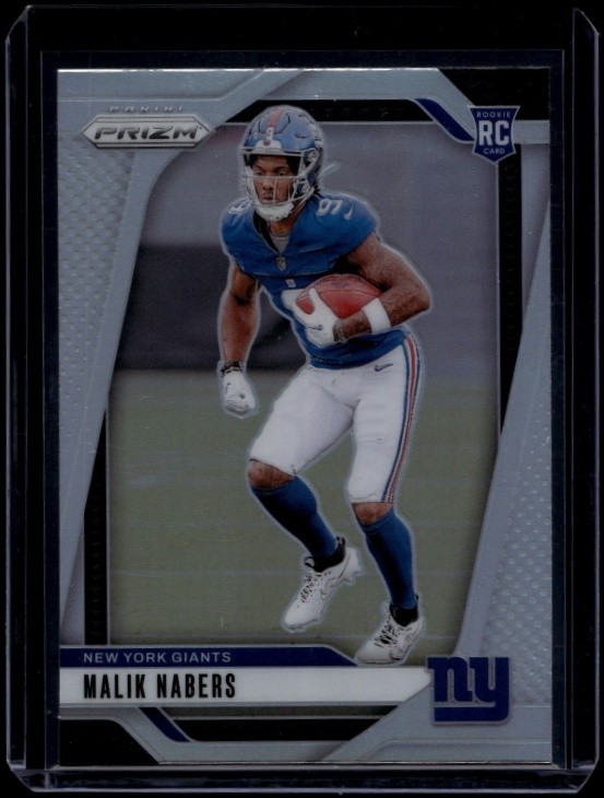 2024 Panini Prizm Football Malik Nabers #370 RC Rookie Silver
