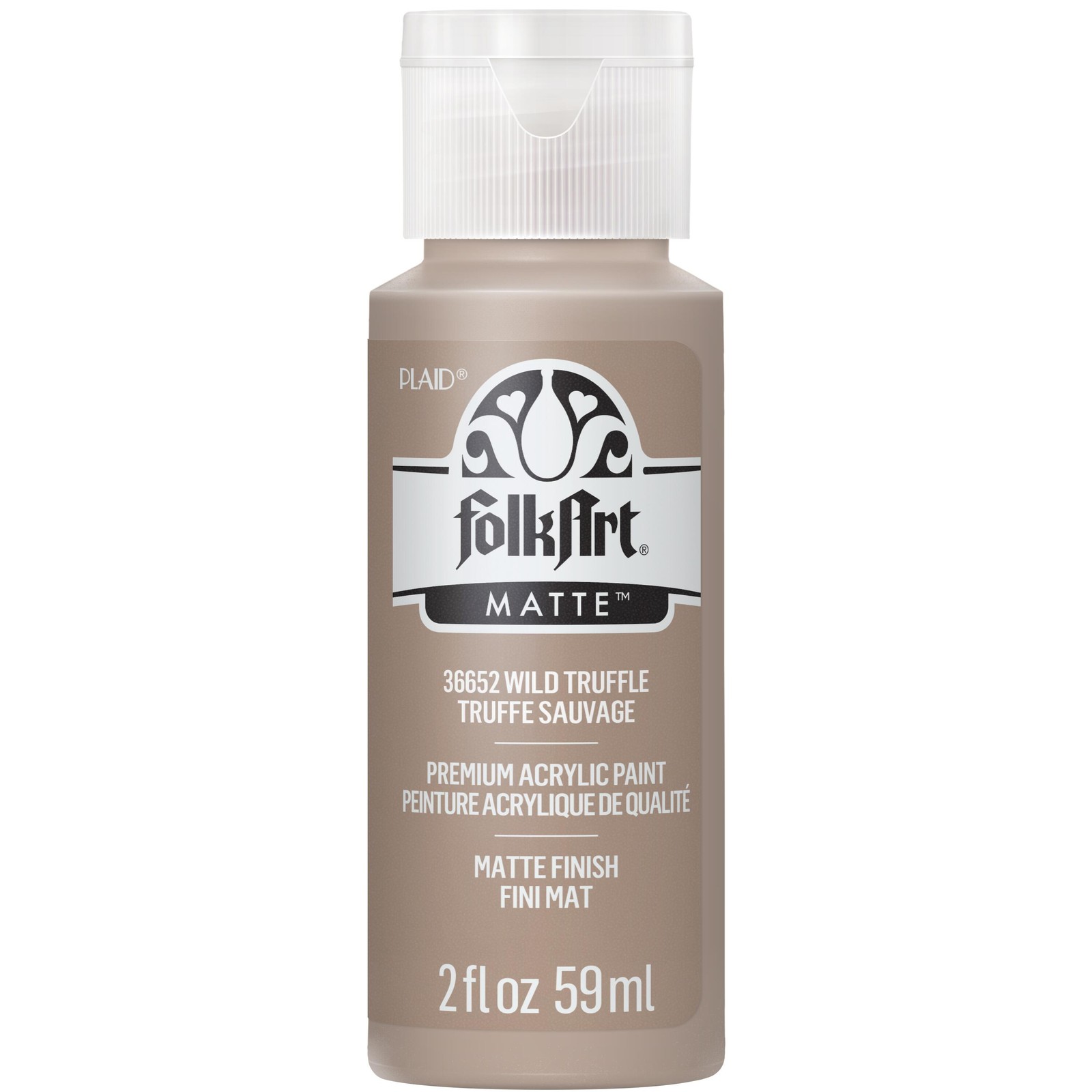 FolkArt Acrylic Paint 2oz-Wild Truffle
