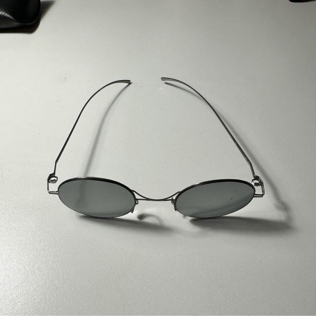MYKITA + Maison Margiela MMESSE002 Sunglasses Silver Black New Rare Item image 4