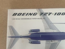 1/48 3-D Paper Boeing 727-100 Federal Express Airplane Model