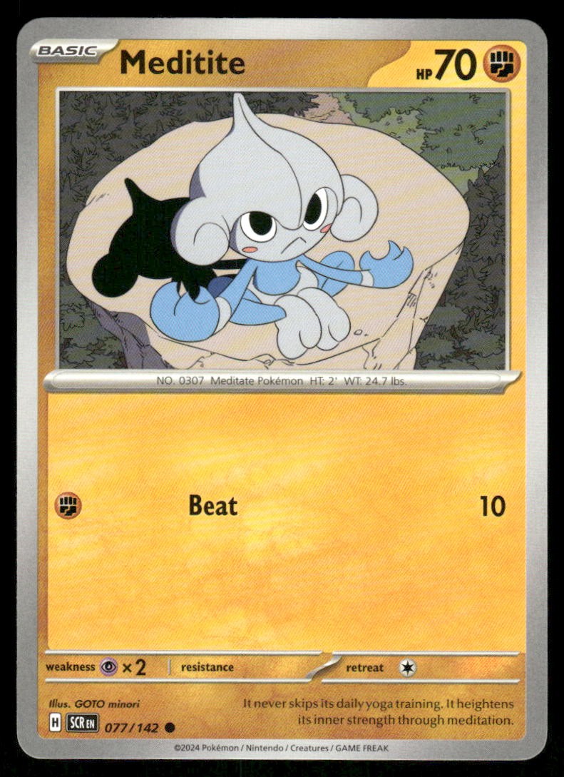 Meditite - Normal - SV07: Stellar Crown - 077/142 - NM