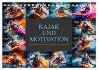 Kajak Und Motivation (Tischkalender 2027 DIN A5 Quer), Calvendo Monatskalender