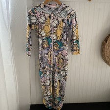 Delta Nickelodeon Garfield One Piece Zip Up Fleece Sleepwear Pajamas Pjs 9-10Y