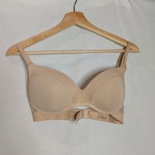 Lively Bra All-Day Deep V No-Wire Wireless 34C Beige Tan Soft Cup