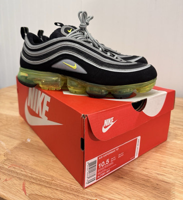 Nike Air VaporMax 97 Neon Black/Volt Metallic Silver Men s Sneakers AJ7291-001