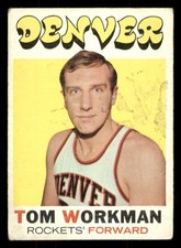 1971-72 Topps #163 Tom Workman Poor Condion