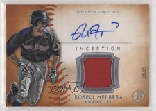 2015 Bowman Inception Auto Relics Orange 23/25 Rosell Herrera #IAR-RH Auto 2x4