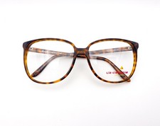 1980s Vintage LIZ CLAIBORNE Eyeglasses  Women's Oversized Tortoiseshell Frames