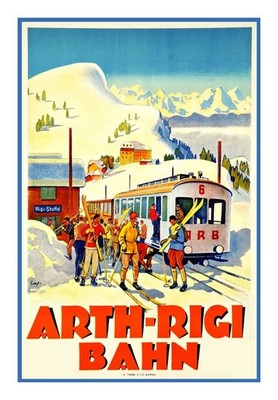 Wholesale Lot Of 10 1930s Skiing Travel  Posters All Diffrent Art can  Resell