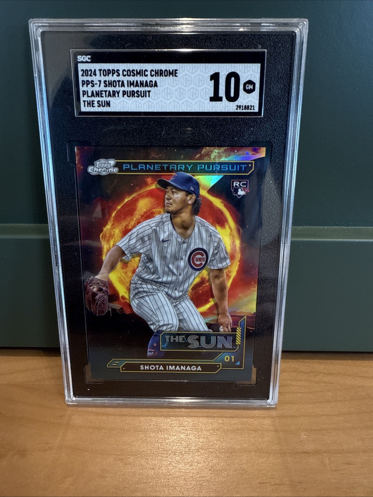 2024 Topps Cosmic Chrome Shota Imanaga Planetary Pursuit RC The Sun PPS-7 PSA 10
