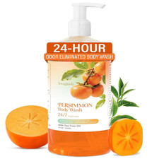 16.7 Fl Oz Persimmon Body Wash for Body Odor Control, Persimmon Soap Bar for Old