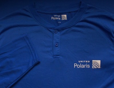 United Airlines Polaris Henley Pajama Shirt for Business Class, Size Large/XL