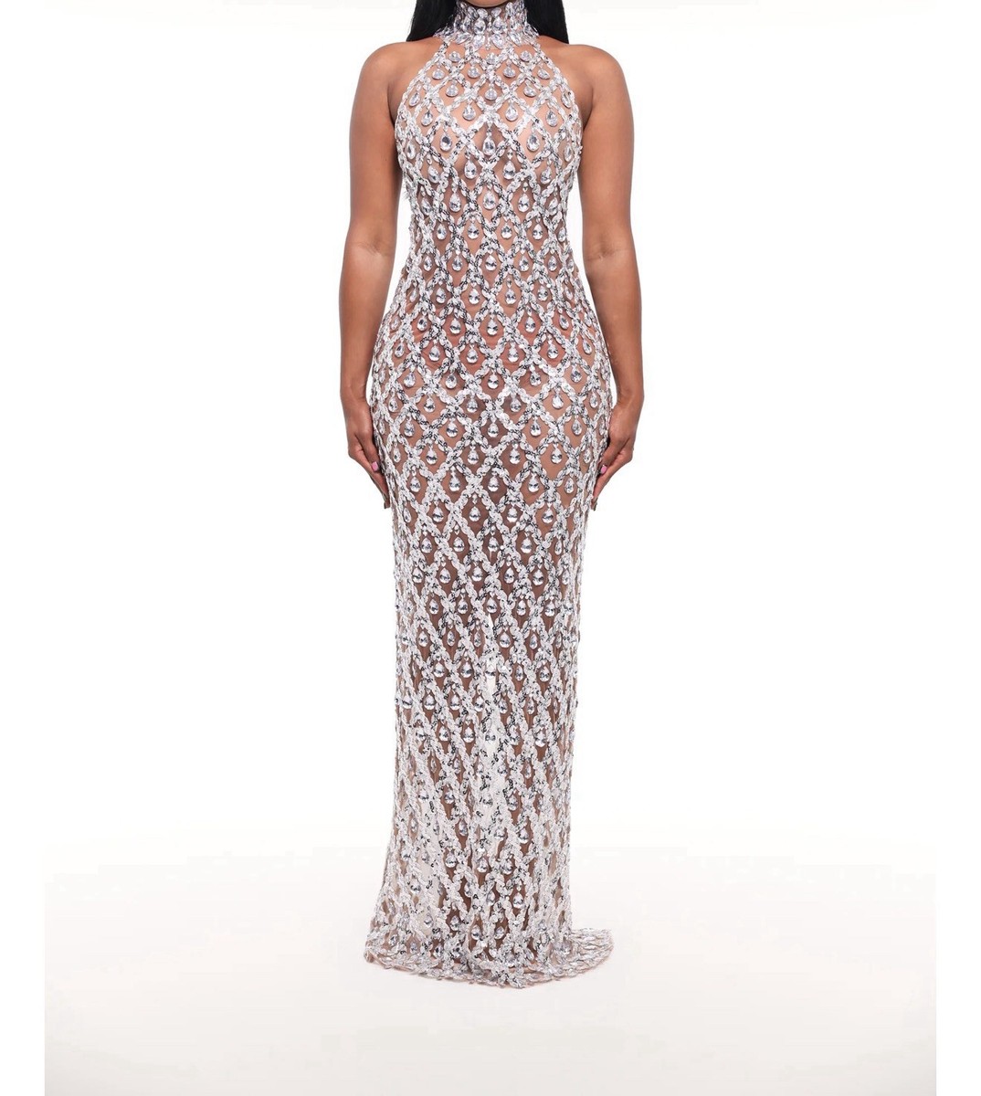 plus size formal wear dresses Plus-Size Long Prom Dress with Corset Back main image 1
