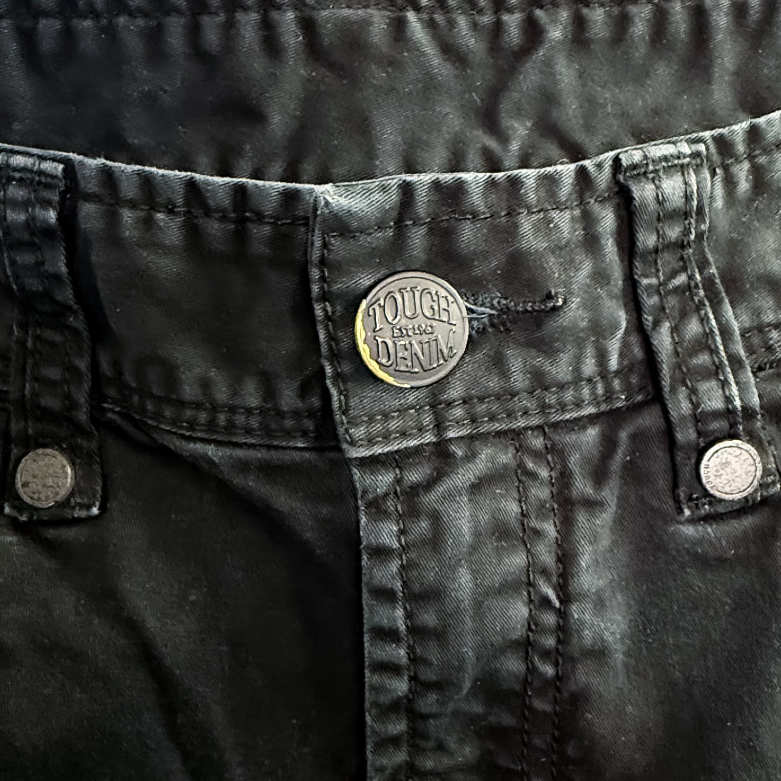 Rare Tough JeanSmith x Bruce Lee Collab Black Jogger Y2K Pants Men’s Size 30 image 4