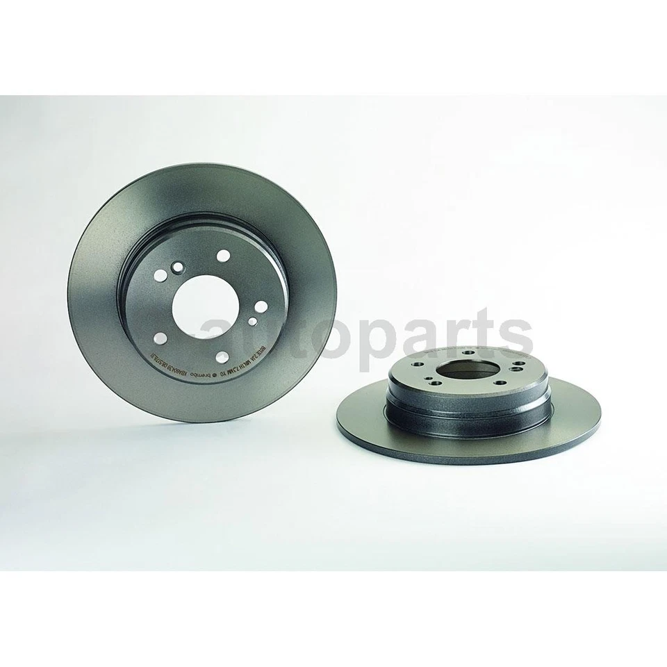 Rotores de freno de disco delanteros traseros Brembo OE para Mercedes-Benz C280 1997 Foto 4 de 4