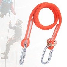 Cord Nylon Rope Stainless Safety Harness Outdoor Climbing Arborist Rescue 1.6m
