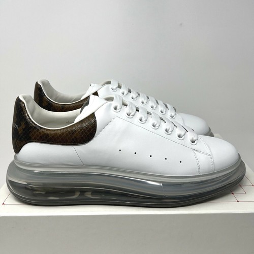 Clear Sole Leather Sneakers Size 