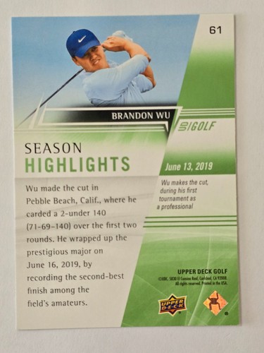 2024 Upper Deck Golf Base--You pick...Complete Your Set! - Bild 56 von 96