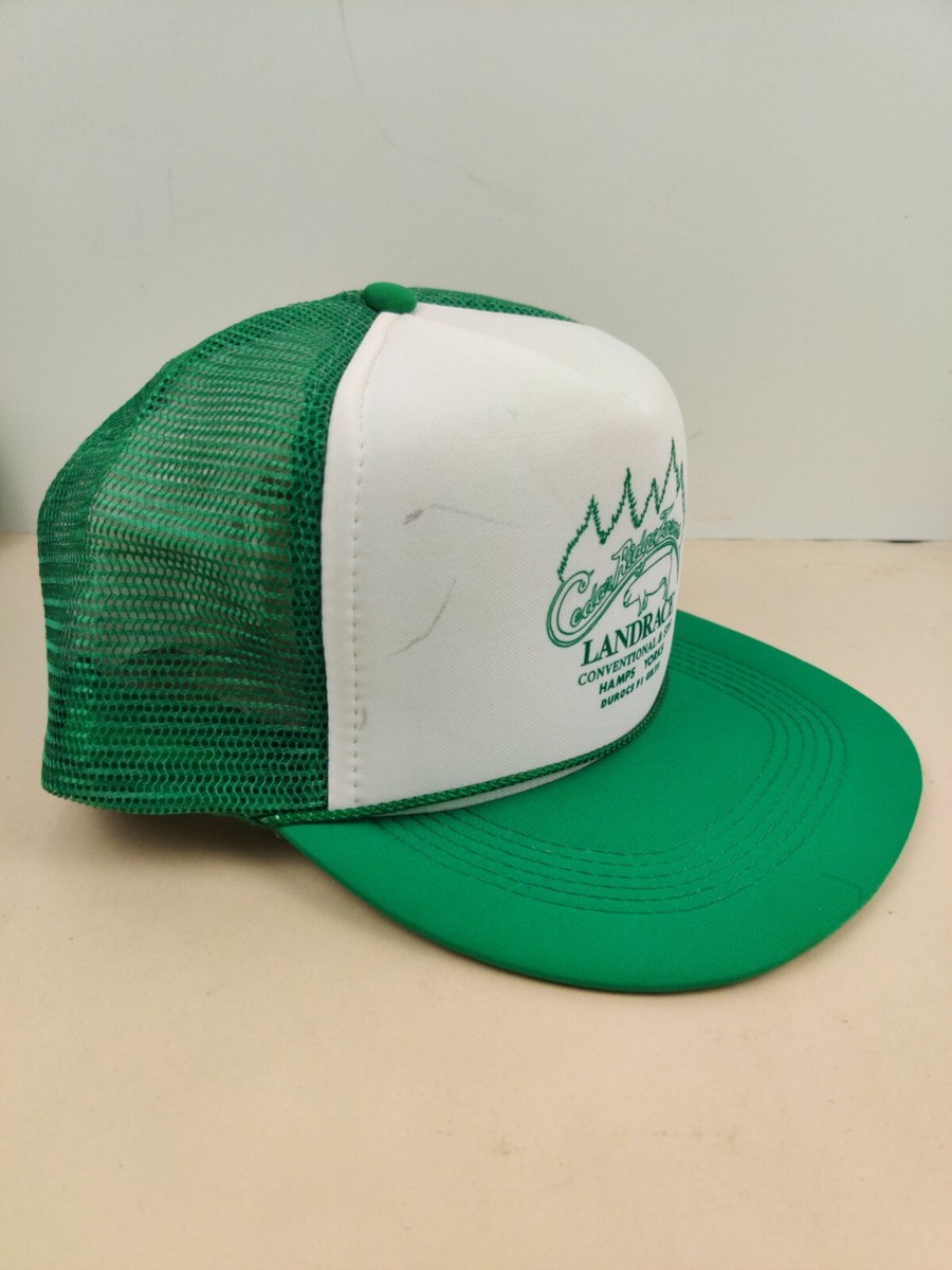 Vintage Cedar Ridge Farm Landrace Hamps Yorks Trucker Hat Snapback Cap View 2
