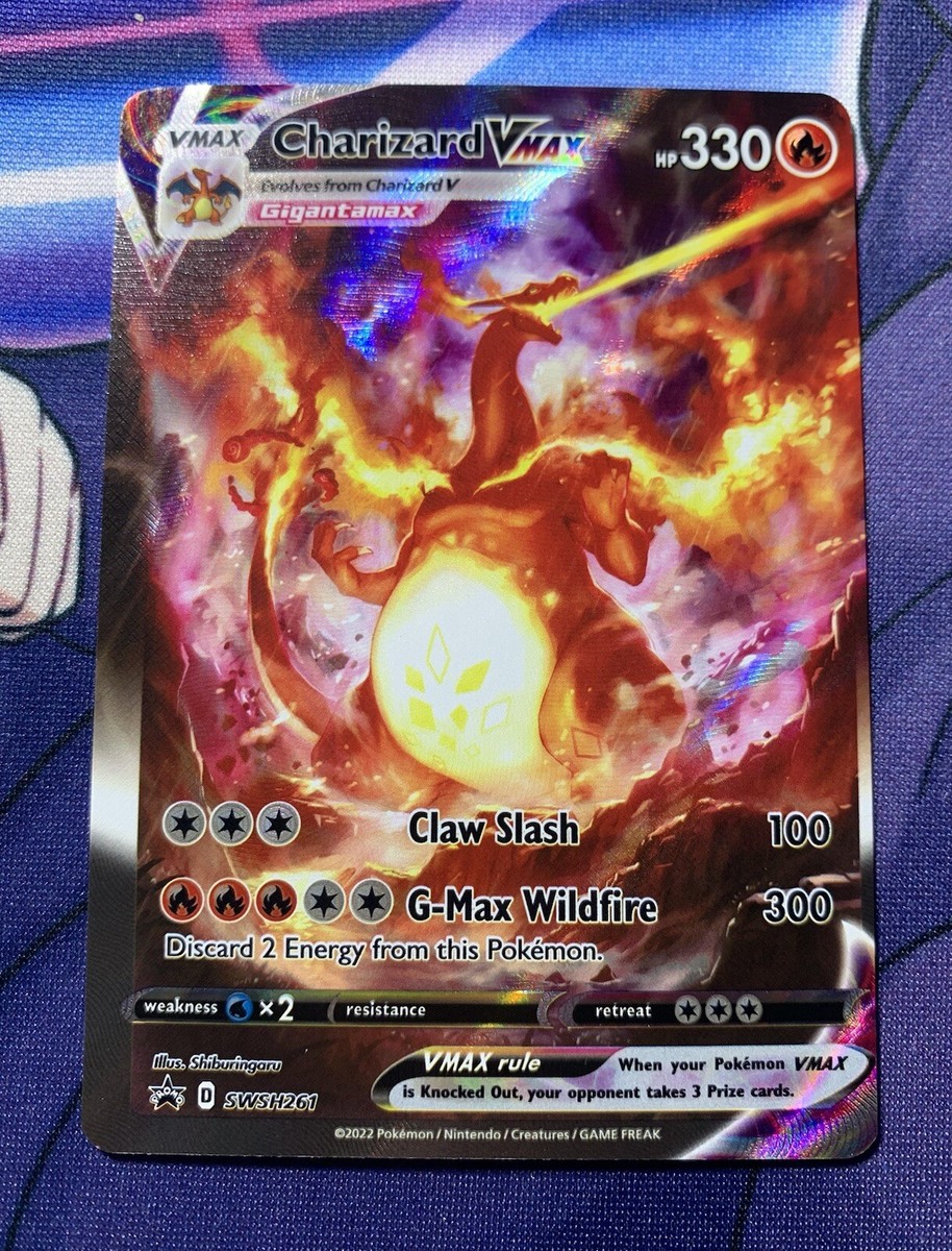 MISCUT Charizard VMAX Sword & Shield SWSH261 Pokemon ERROR Promo