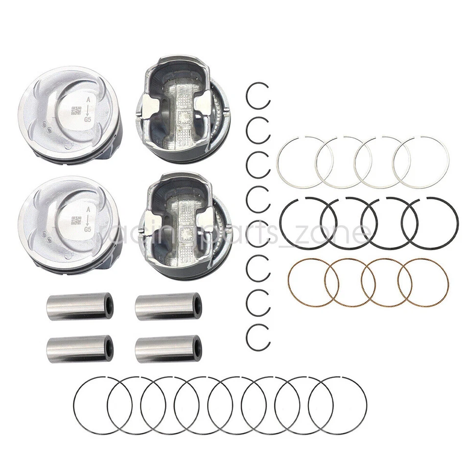 Main Rod Bearing & Piston & Rings For 2010-2016 Hyundai Sonata Kia Optima 2.4L Foto 2 de 4