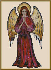 Praying Angel Counted Cross Stitch Chart No.49-105