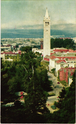 University of California Berkeley Sather Tower San Francisco Bay CA Postcard
