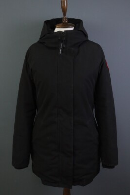 Canada Goose Arctic Program Black Hooded Goose Down Full Zip Parka Jacket Size M